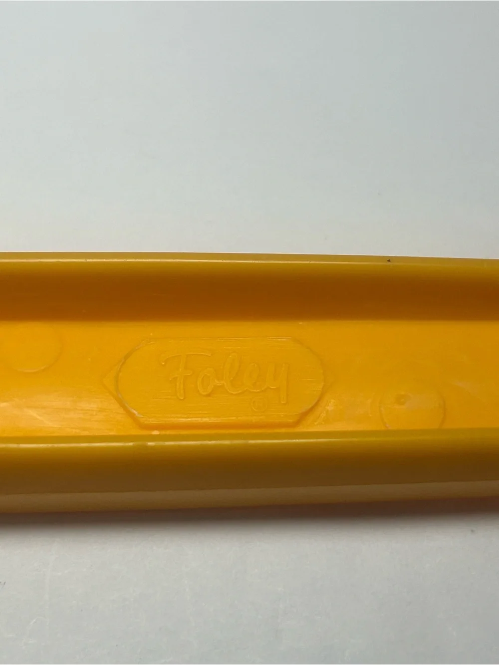 FOLEY Nylon Serving Spoon Yellow Orange Retro Kitchen Utensil 70s MCM Vintage
